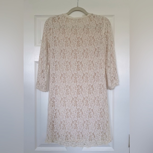 Aritzia Wilfred Cream Lace Silk Trim Dress in size XX small. - Picture 2 of 2